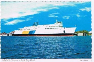 Ontario Postcard Manitoulin Island MS Chi-Cheemaun Ferry Big Canoe South Bay