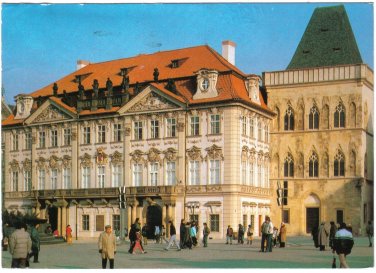 Czechoslovakia Postcard Prague Kinsky Palace