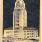 Los Angeles California Postcard Los Angeles City Hall Curteich 1A-H415 1931