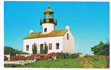 California Postcard Old Point Loma Lighthouse Cabrillo National Monument