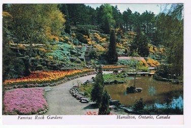 Ontario Postcard Hamilton Famous Rock Gardens