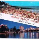 Miami Florida Postcard Greetings From Miami Beach World's Playground