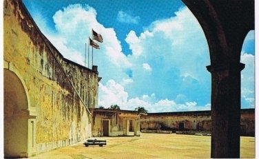 Puerto Rico Postcard Chapel San Cristobal Castle Historic Site