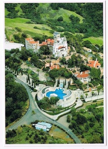 California Postcard Hearst Castle Aerial View John Wagner Collection