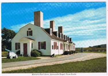 Nova Scotia Postcard Annapolis Royal Historic Fort Anne