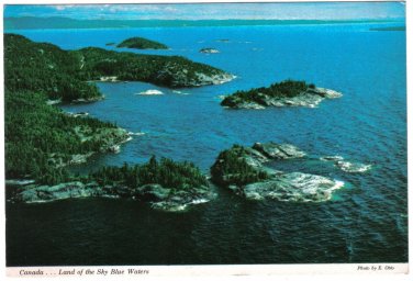 Ontario Postcard Algoma Highway Land Of Sky Blue Waters