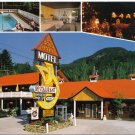 Quebec Postcard Magog Au Rond Point Motel Restaurant