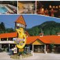Quebec Postcard Magog Au Rond Point Motel Restaurant