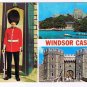 England UK  Postcard Windsor Castle Multi View Busby Rowers