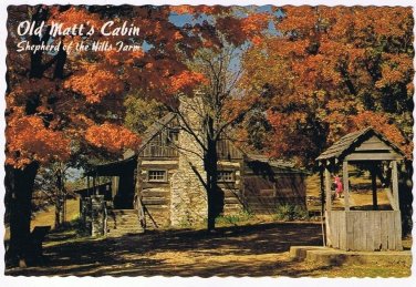 Missouri Postcard Branson Old Matt's Cabin Shepherd Of The Hills Farm Ozarks