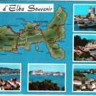Italy Postcard Isola d'Elba Map And Scenes