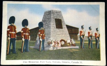 Jack Bain Toronto Pike Memorial Fort York Postcard