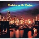 New York Postcard At Night Baghad On The Hudson Brooklyn Bridge