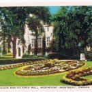 Montreal Quebec Postcard Westmount Victoria Hall Floral Clock