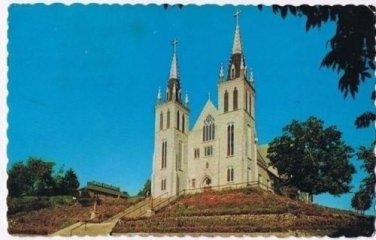 Ontario Postcard National Martyrs Shrine Near Midland Georgian Bay