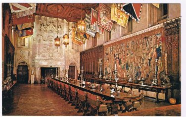 California Postcard San Simeon Hearst Castle The Refectory