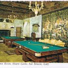 California Postcard San Simeon Hearst Castle Game Room