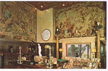 California Postcard San Simeon Hearst Castle Assembly Room Shy Venus