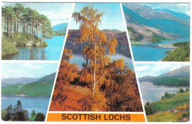United Kingland UK Postcard Scotticsh Loch Eilt Loch Ness Leven Laggan