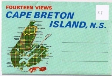 Nova Scotia Postcard Booklet Cape Breton Island Fourteen Views