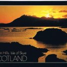 Isle of Skye Scotland Postcard Cuillin Hills Sunset