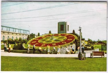 Ontario Postcard Ontario Hydro Floral Clock Fold Over Card