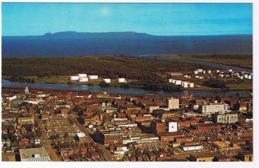 Ontario Postcard Fort William Aerial View
