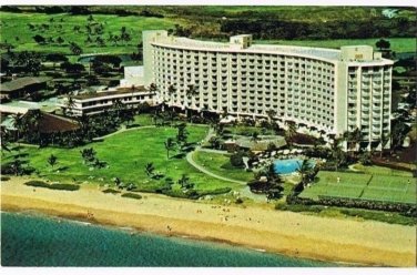 Hawaii Postcard Maui Surf Hotel Kaanapali Beach Lahaina Town