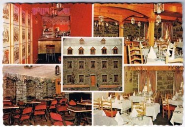 Quebec City Canada Postcard Restaurant Le Bonaparte Multi View