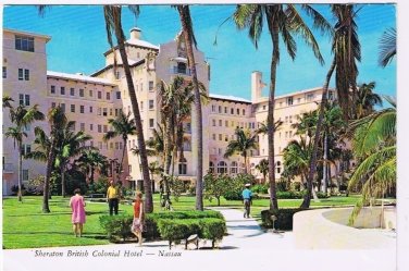 Bahamas West Indies Caribbean Islands Postcard Nassau Sheraton Colonial Hotel