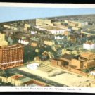 Windsor Ontario Tunnel Plaza Aerial View Postcard PECO