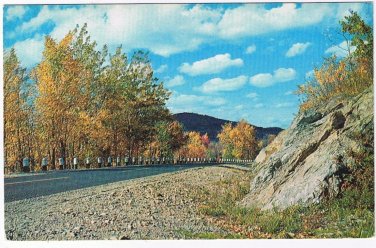 Ontario Postcard Rock Cut Highway Autumn