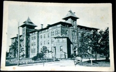 RPPC Mount Allison University Sackville Postcard PECO