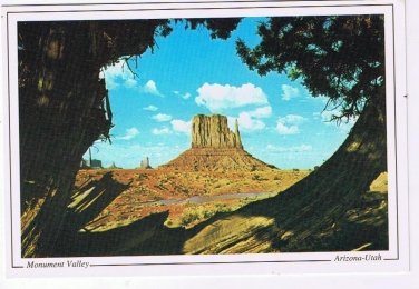 Arizona Utah Postcard Monument Valley Mitten Butte