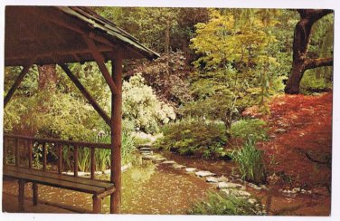 British Columbia Postcard Victoria Butchart Japanese Gardens