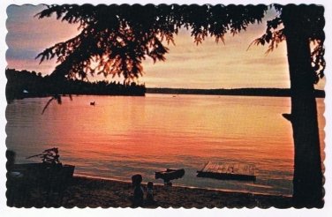 Ontario Postcard Rainy River Typical Canadian Sunset