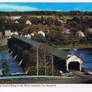 New Brunswick Postcard Longest Covered Bridge In The World Hartland