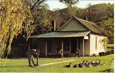 Tennessee Postcard Lynchburg Jack Daniels Distillery Old Post Office