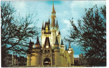 Florida Postcard Cinderella Castle Fantasyland