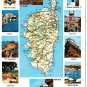 France Postcard Corsica Map and Scenes Calvi Sartene Bastia Ile Rousse