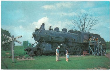 Ontario Postcard Kitchener Doon Pioneer Village Canadian Pacific Steam Train