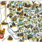Germany Postcard Harz Mountains Pictoral Map