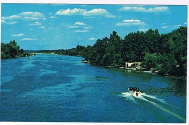 Ontario Postcard Wasaga Beach Boating On Nottawasage River
