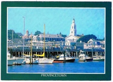 Massachusetts Postcard Provincetown Cape Cod Fishing Village Boats