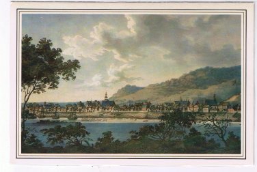 Quebec Laminated Postcard Art North West View Montreal Richard Dillon 1803