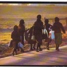Amish School Children Postcard Amish Seasons Collection
