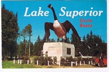Ontario Postcard Wawa The Famous Goose Algoma Mines