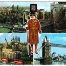 England UK Postcard London Beefeater Tower of London Tower Bridge