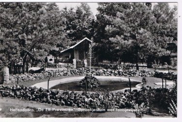 Holland Postcard Hellendoorn De Elf Provinien Sprookjestuin and Fountain
