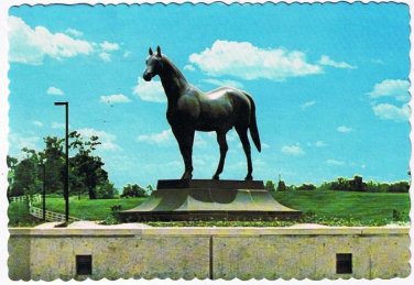Kentucky Postcard Lexington Horse Park Man O War Wonder Horse